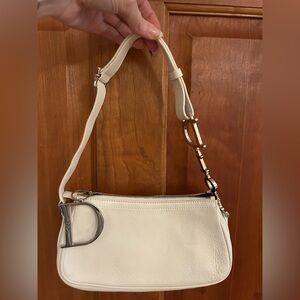 Christian Dior logo chain Pouchette bag